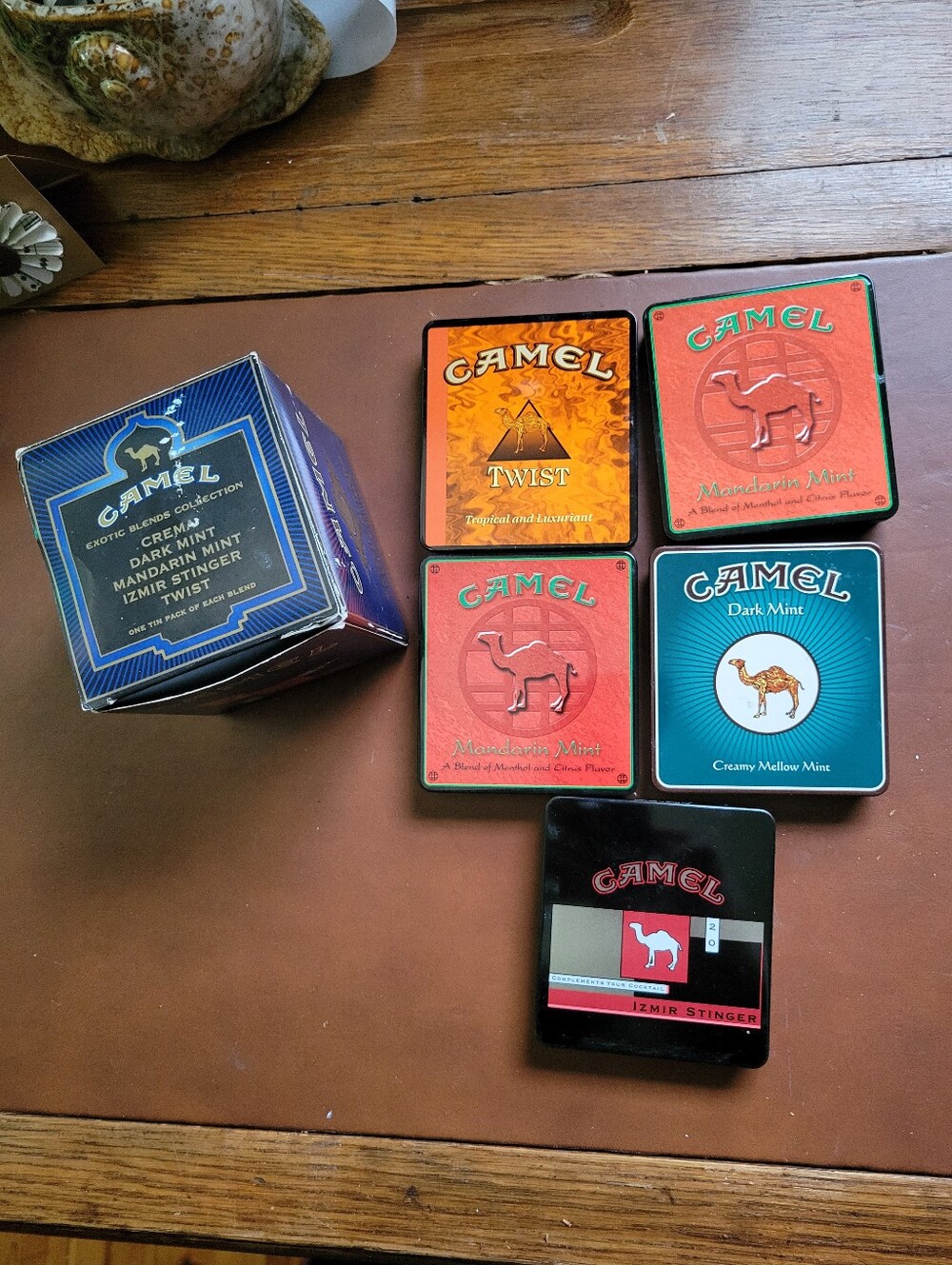 Lot Of 5 Vintage Camel Cigarette Tins